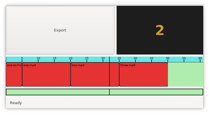 Current state of video editor.