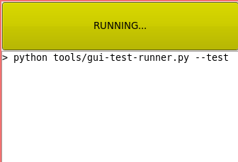 GUI Test Runner: Running